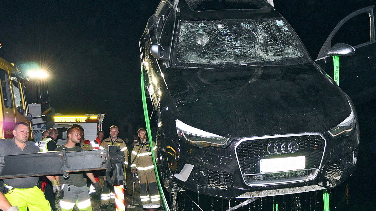 Audi RS6 accidentado y…rescatado