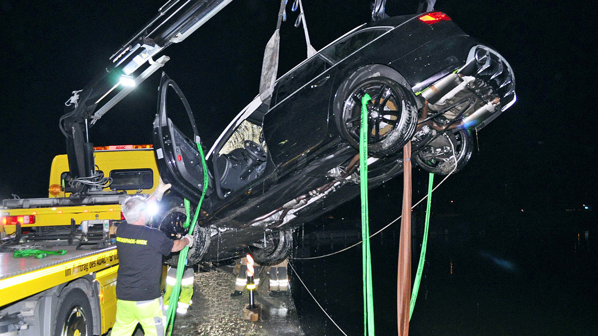 Audi RS6 accidentado y…rescatado